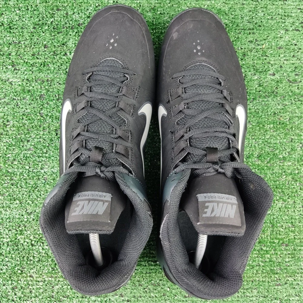 Nike Basketball Shoes Mens 11.5 Black Air Visi Pro 4 599569-001 High Top Sneaker